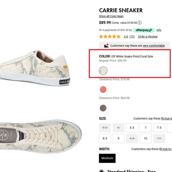 New women Cole Haan Carrie sneaker - Picture 12 of 12